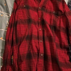 Goodfellow & Co Red and Black Checkered Men's Shirt